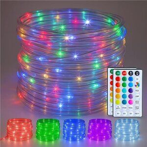66ft waterproof LED rope lights color changing outdoor string lights for holiday